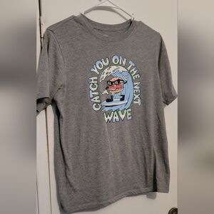 Wonder Nation Gray Surfing Graphic Tee